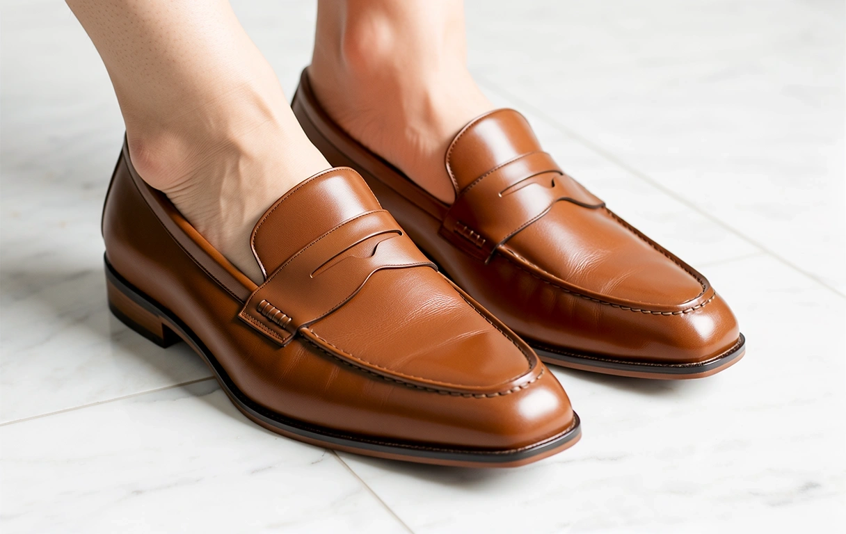 Loafers coklat mewah